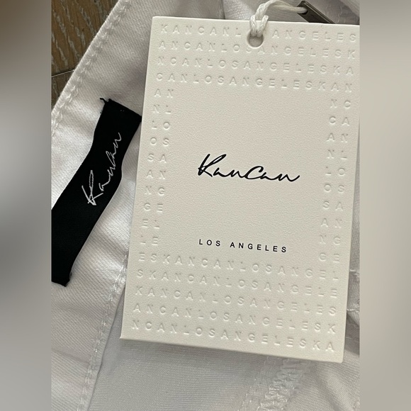 KanCan Crisp White Distressed Denim Jeans‎ NWT Size 7/27 - Picture 10 of 13